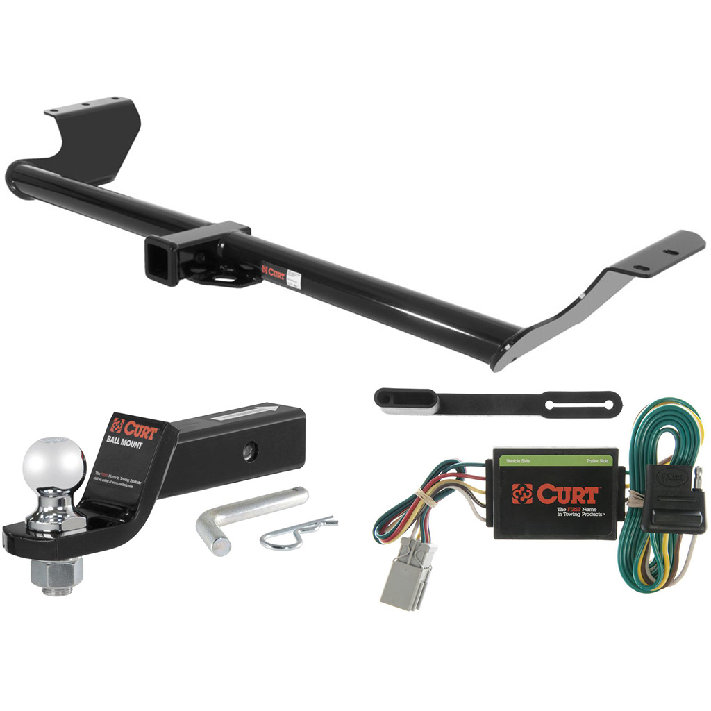 CURT Class 3 Trailer Hitch Tow Package with 2" Ball for 1999-2004 Honda Curt Trailer Hitch Honda Odyssey