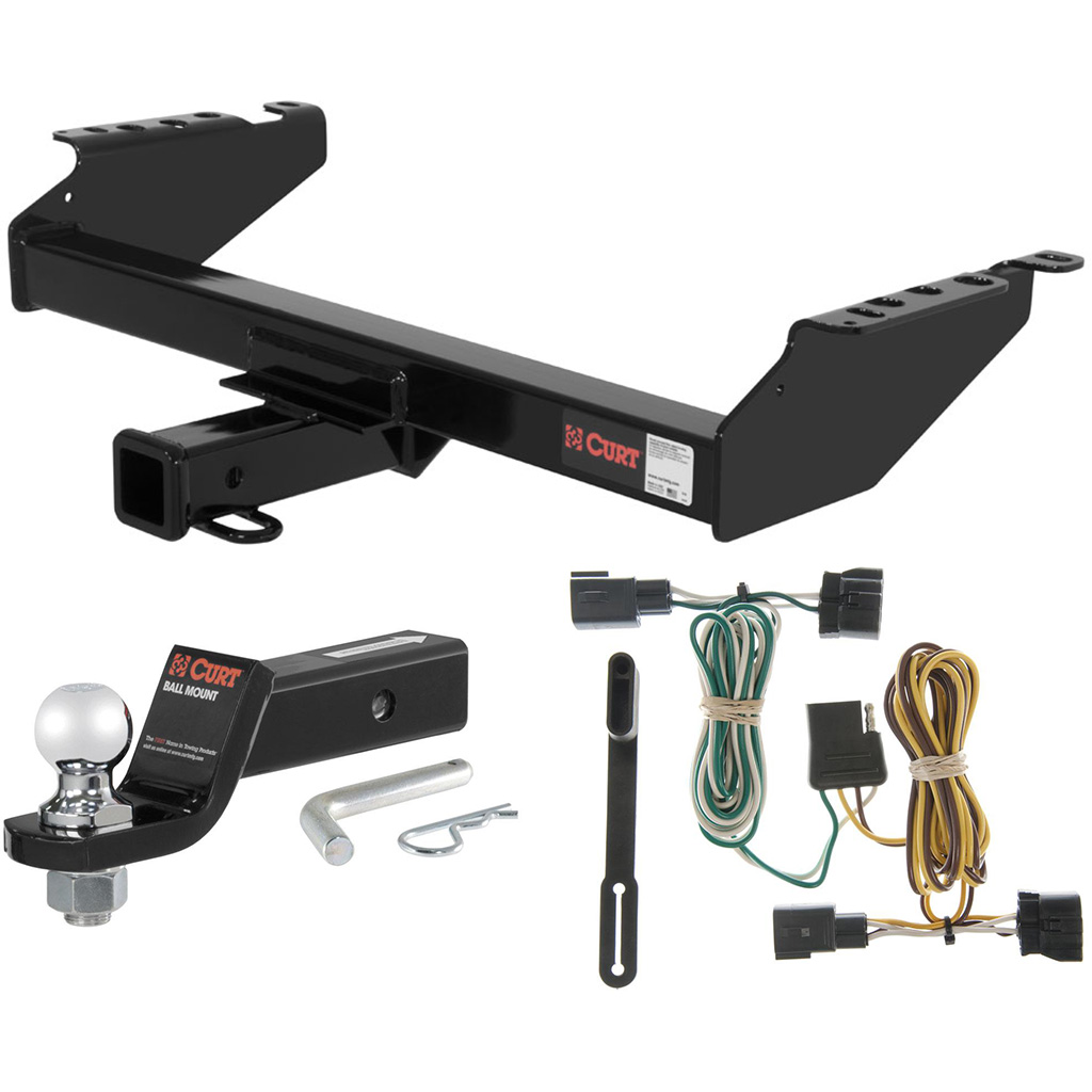 CURT Class 3 Hitch Tow Package w/ 2" Ball for Dodge Ram 1500, Ram 2500 What Size Drop Hitch For Ram 2500
