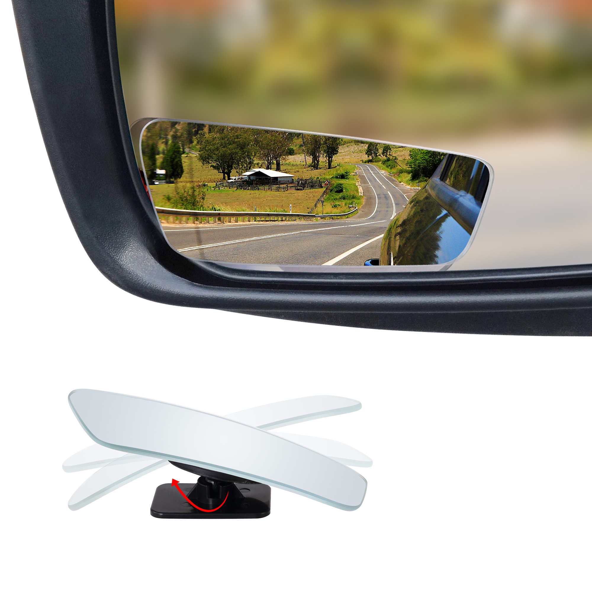 Dependable Direct HD Frameless Blind Spot Mirror 